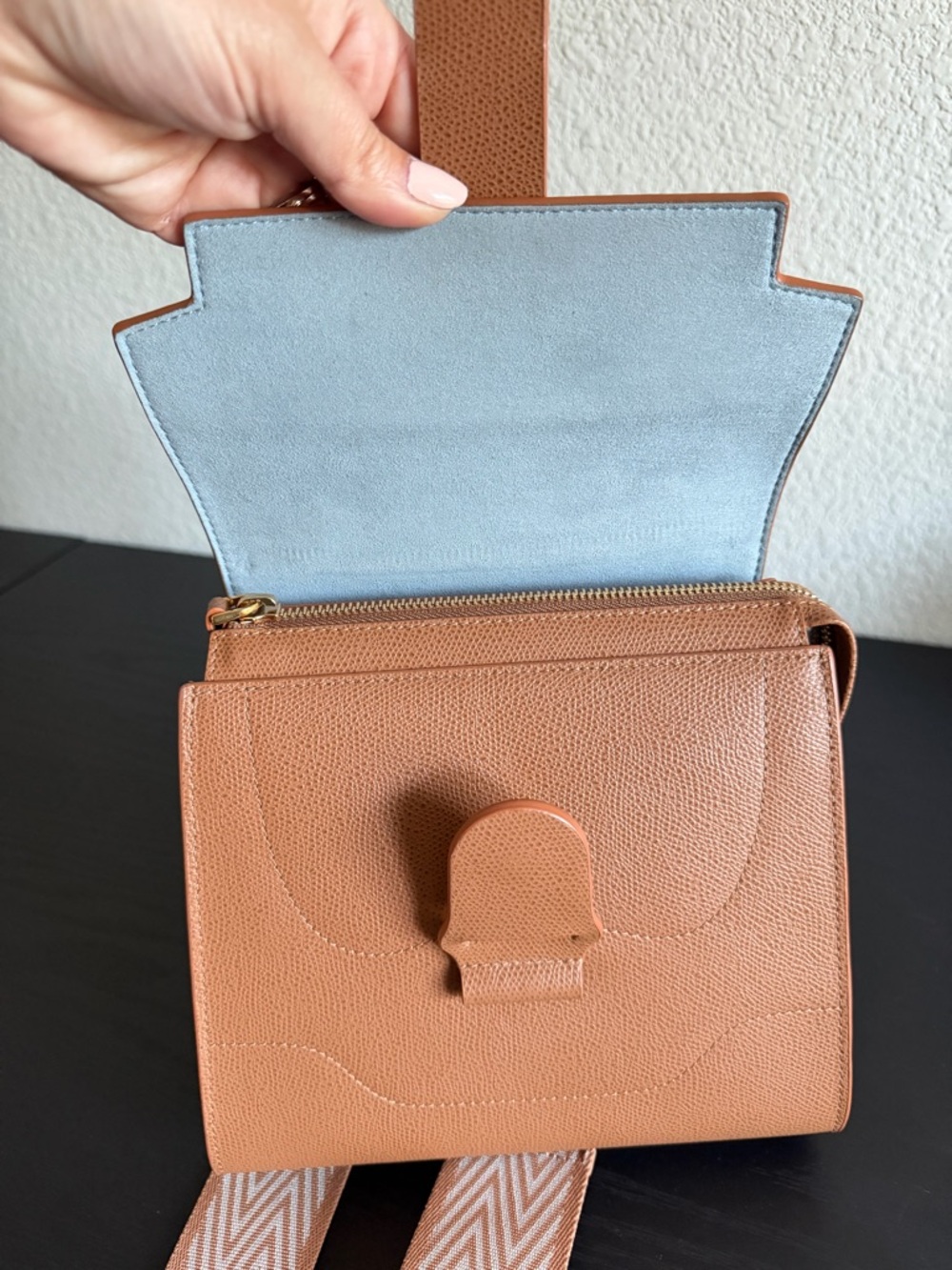 Senreve Alunna Bag in Chestnut w/Extra Bonus Strap - Picture 8 of 12